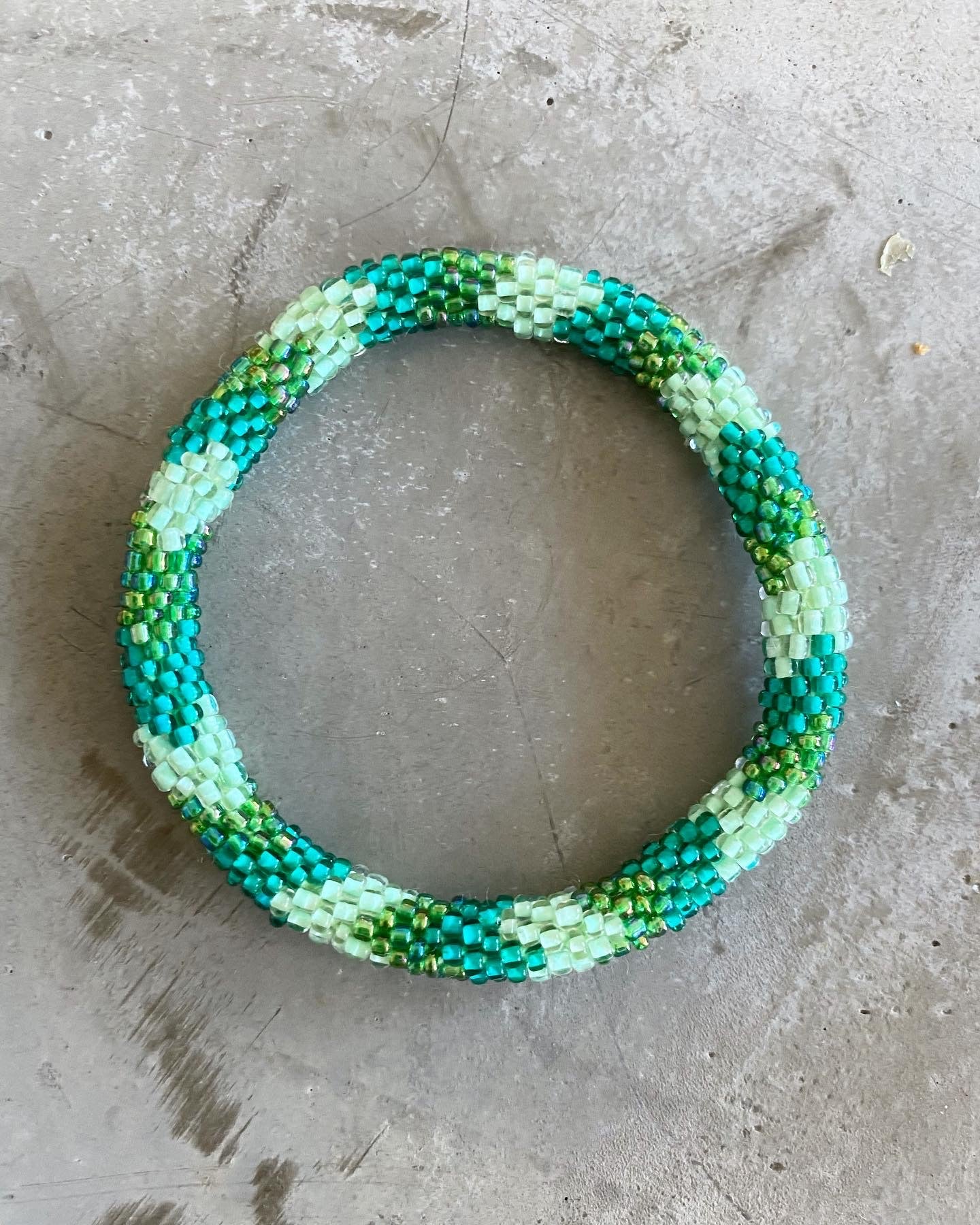 GREEN WAVE BRACELET