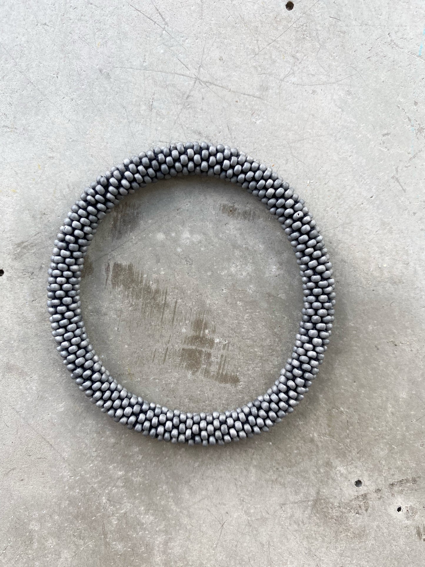 DULL DEEP GREY BRACELET