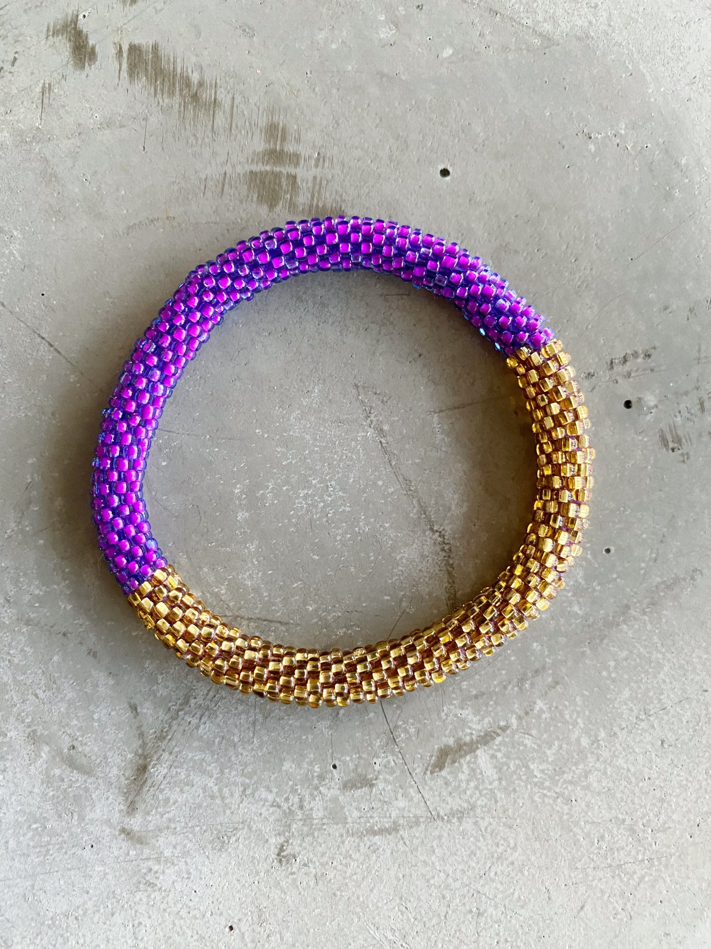 PURPLE / GOLD BRACELET