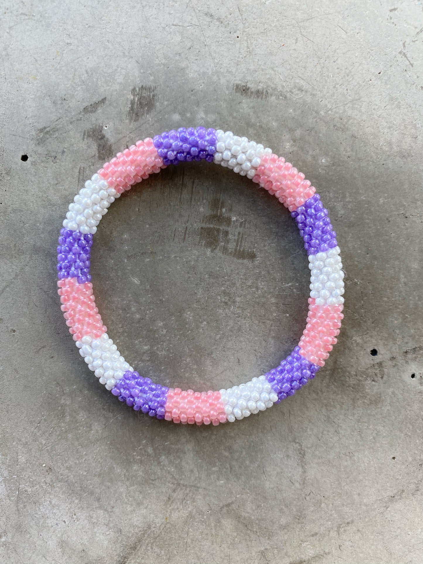 BLOK PURPLE/PINK BRACELET