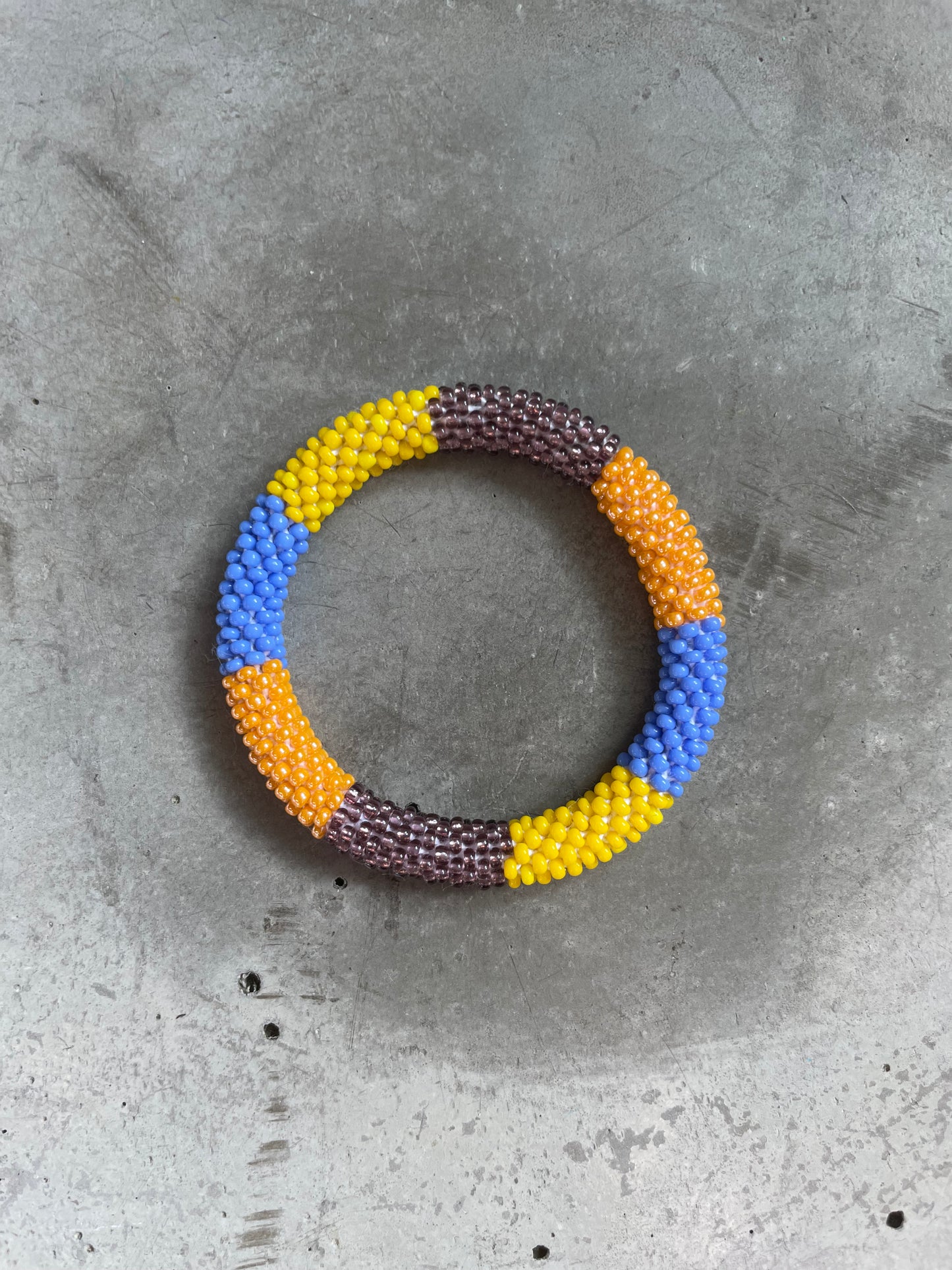KIDS YELLOW COLOR BLOK BRACELET