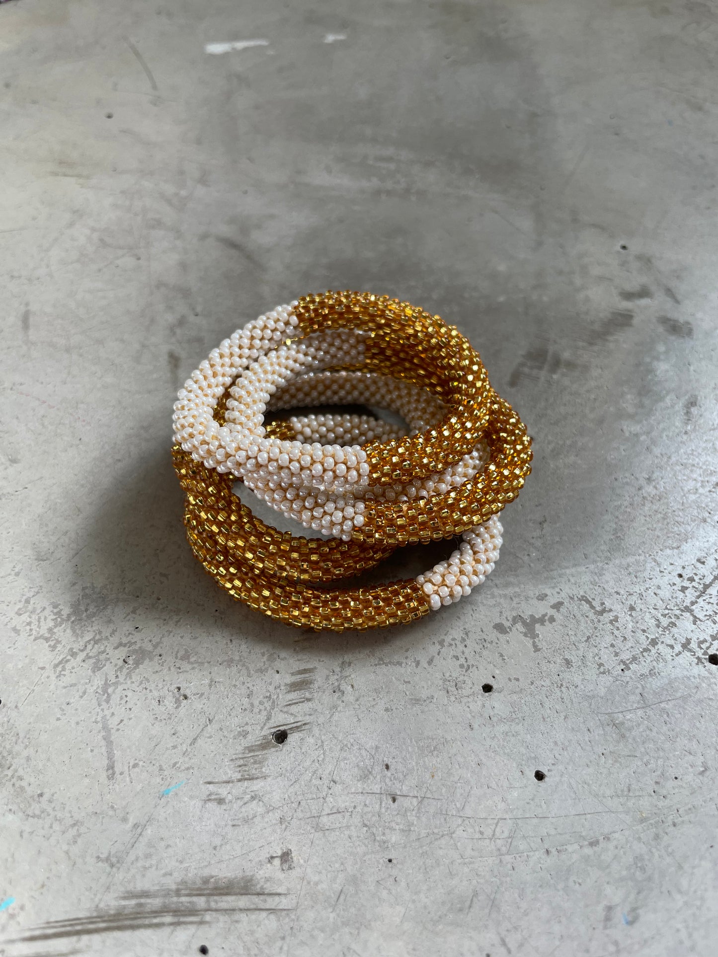 KIDS GOLD WHITE BRACELET