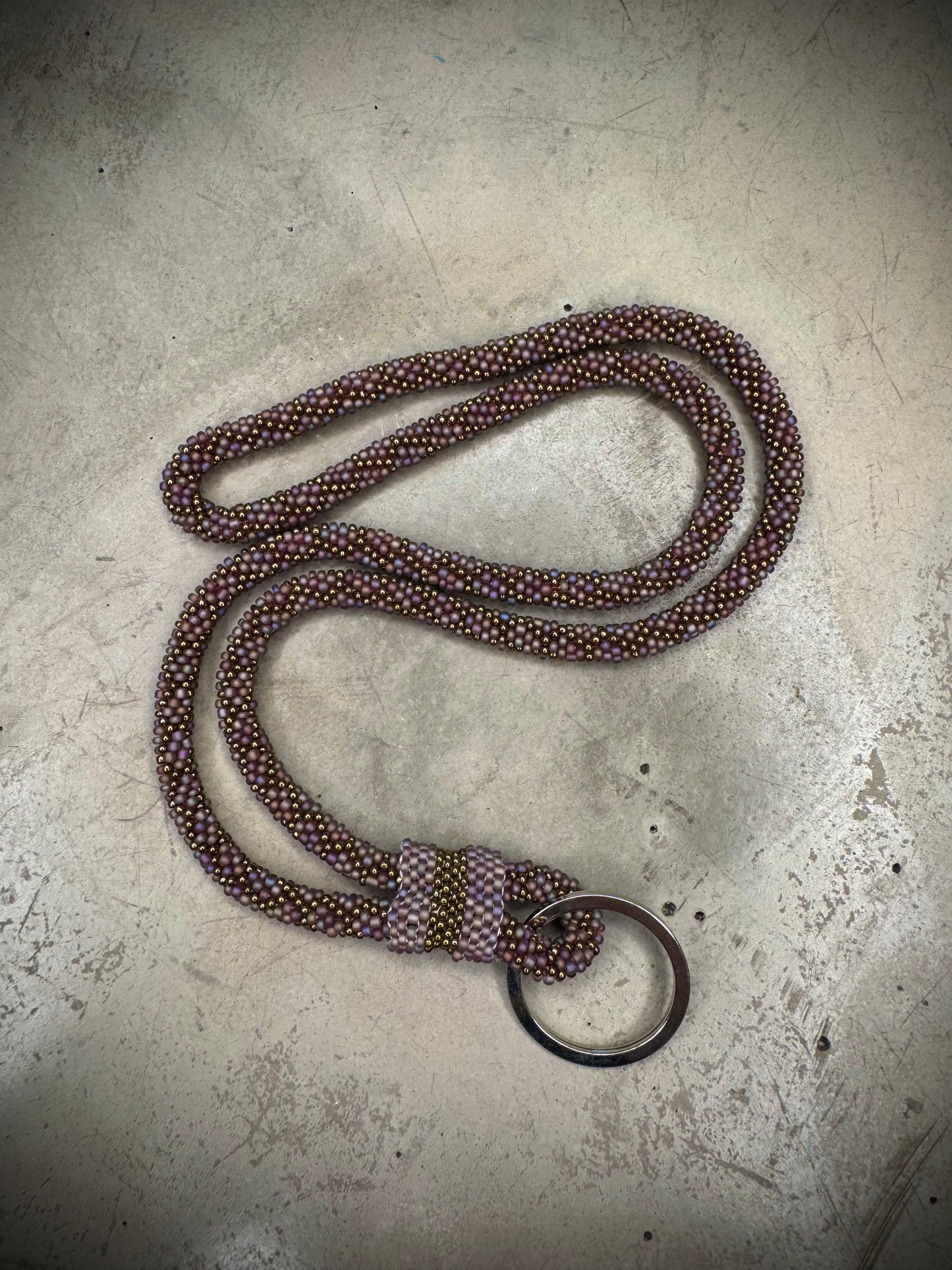 DUSTY PURPLE KEYHANGER - LONG
