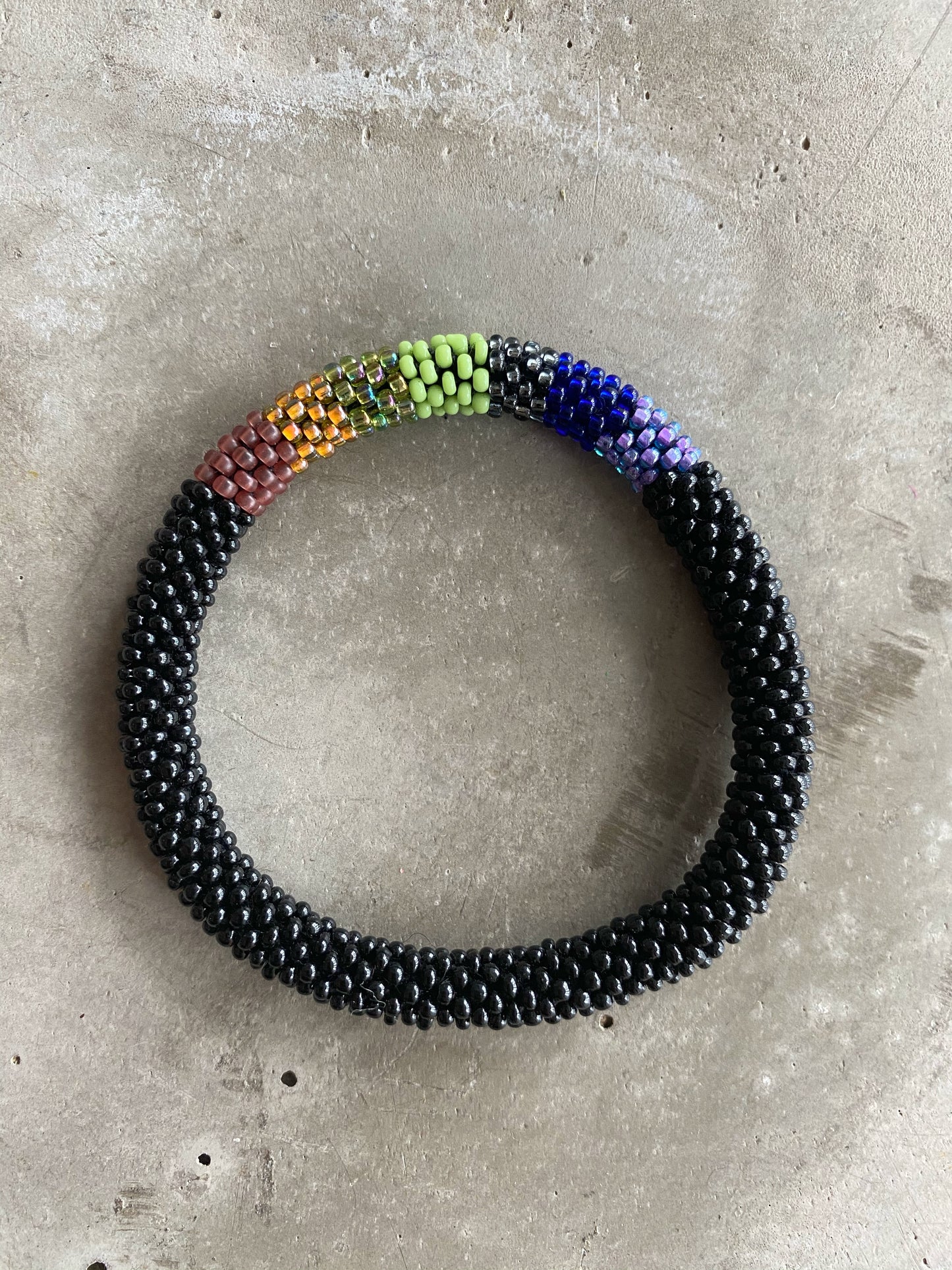 RAINBOW COLOR BLOCK BRACELET