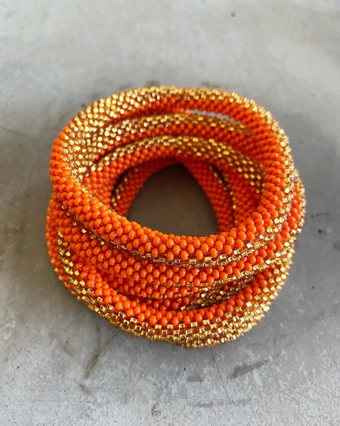 ORANGE GOLD RUSH BRACELET