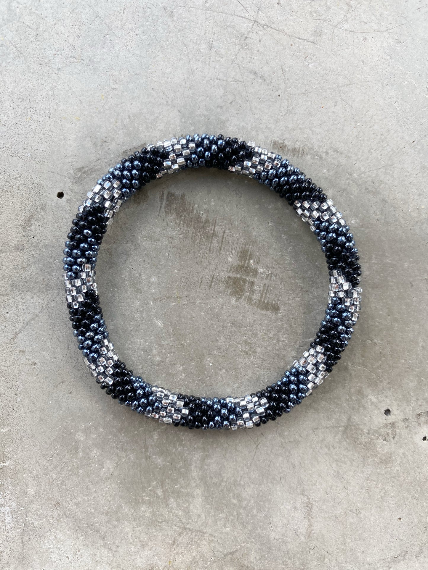 BLACK/SILVER RUNNER BRACELET