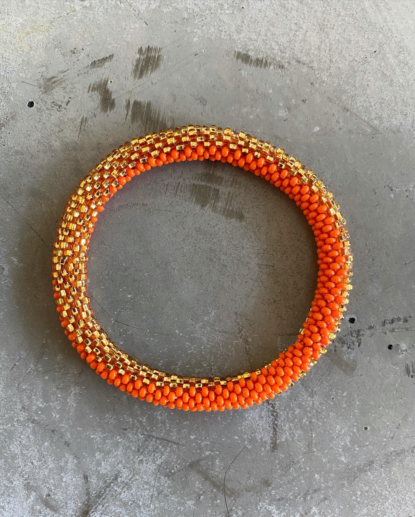 ORANGE GOLD RUSH BRACELET
