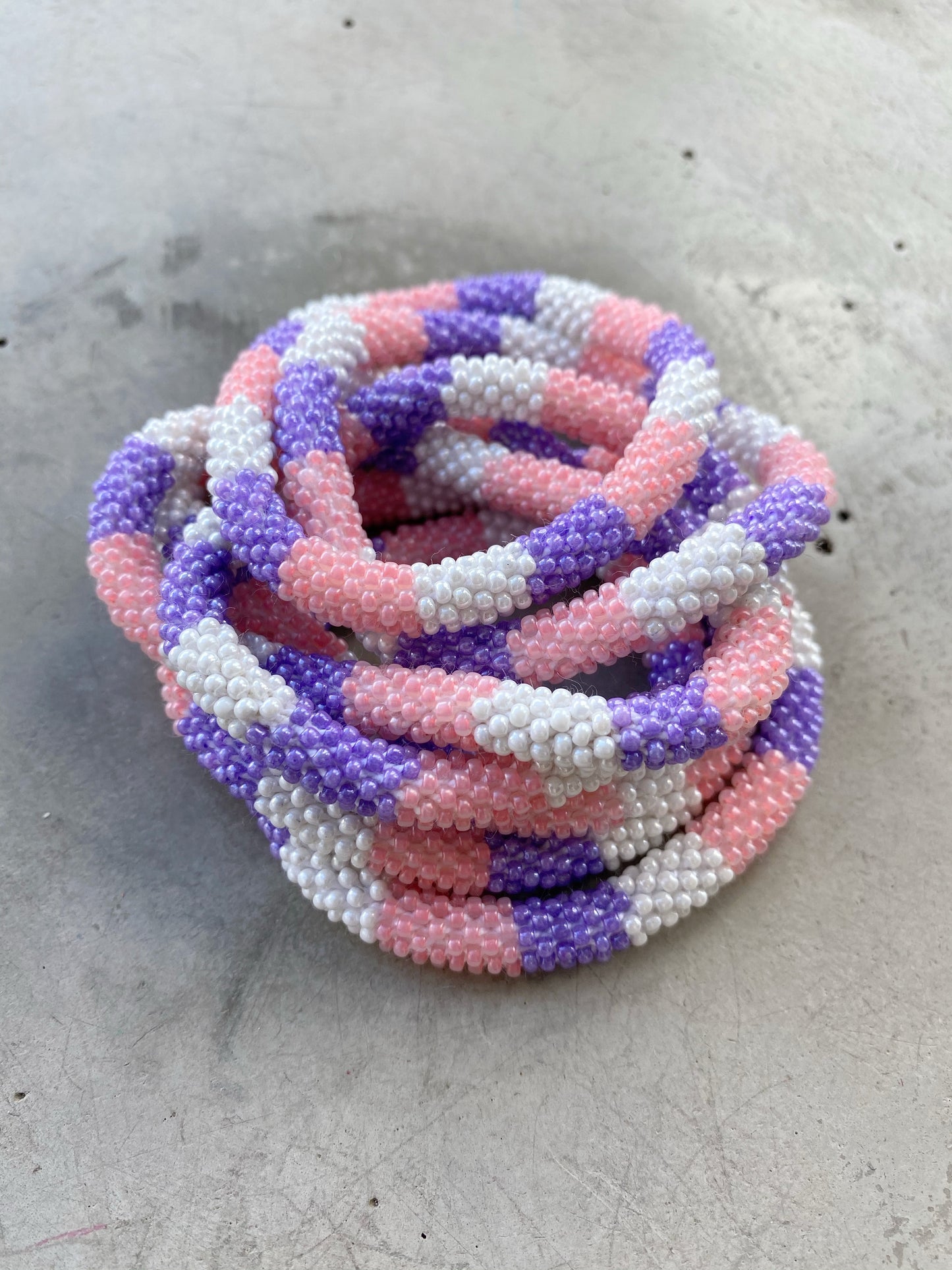 BLOK PURPLE/PINK BRACELET