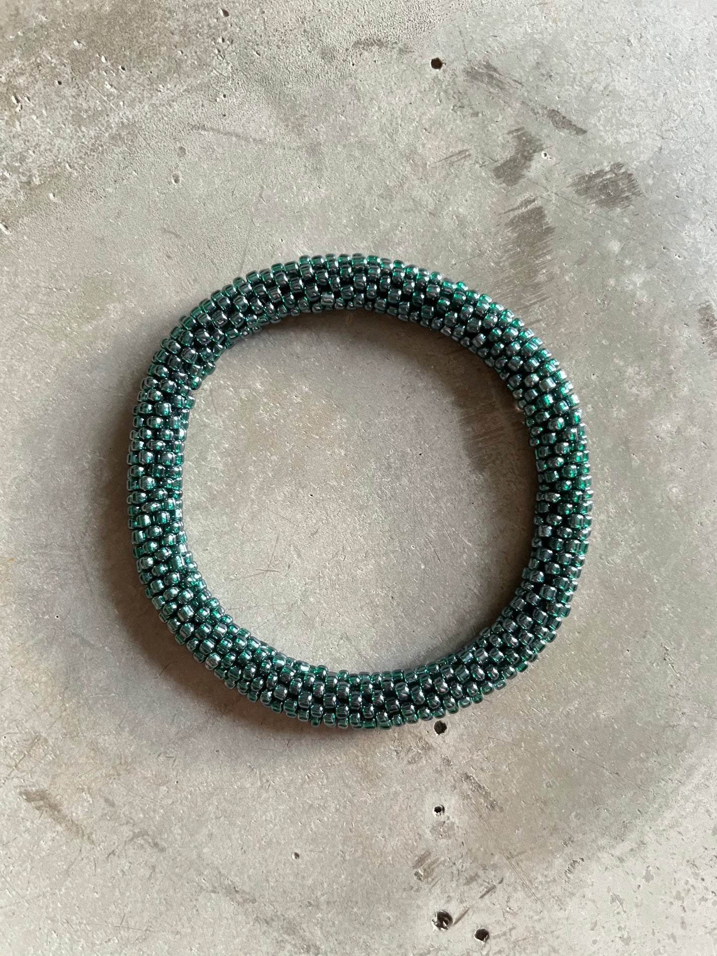 DEEP GREY GREEN BRACELET