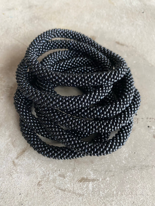 BLACK SOLID BRACELET