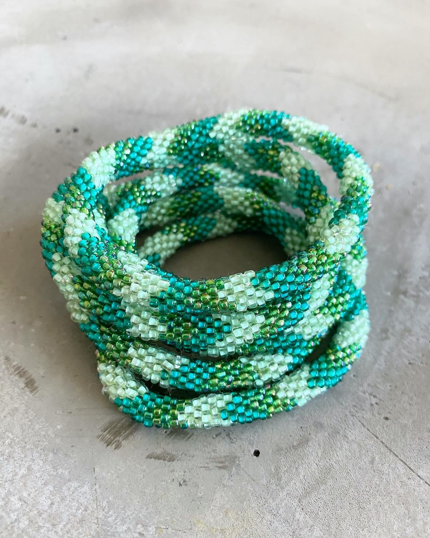 GREEN WAVE BRACELET