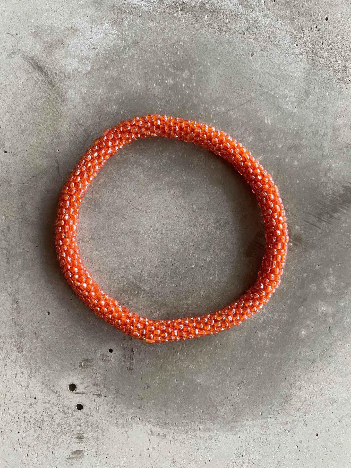 BURNED ORANGE SOLID BRACELET